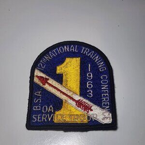 12TH NATIONAL TRAINING CONFERENCE 1963 OA SERVICE TROOP (RARE) CP1124